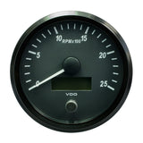 VDO SingleViu 100mm 4 Tachometer  2500 RPM