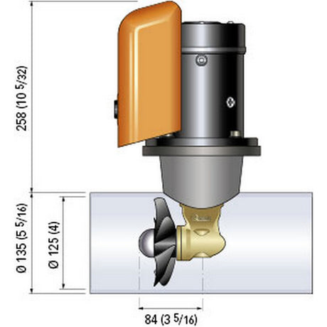 Quick Bow Thruster BTQ 12530 30KGF  12V  D125  15kW