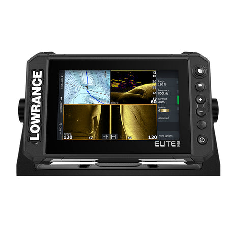 Lowrance Elite FS 7 ChartplotterFishfinder wActive Imaging 3in1 Transom Mount Transducer