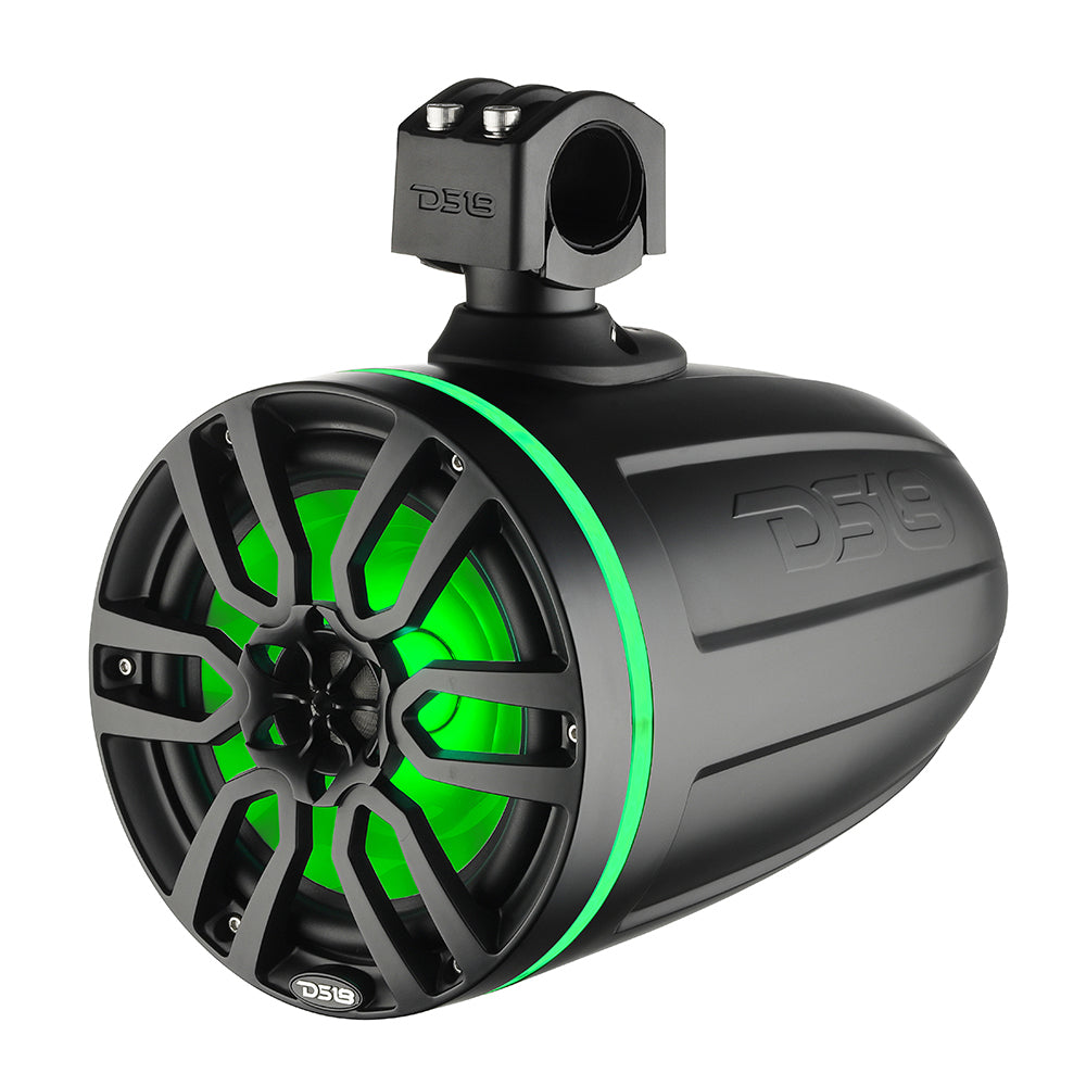 DS18 X Series HYDRO 65 Wakeboard Pod Tower Speaker wRGB LED Lights  300W  Matte Black
