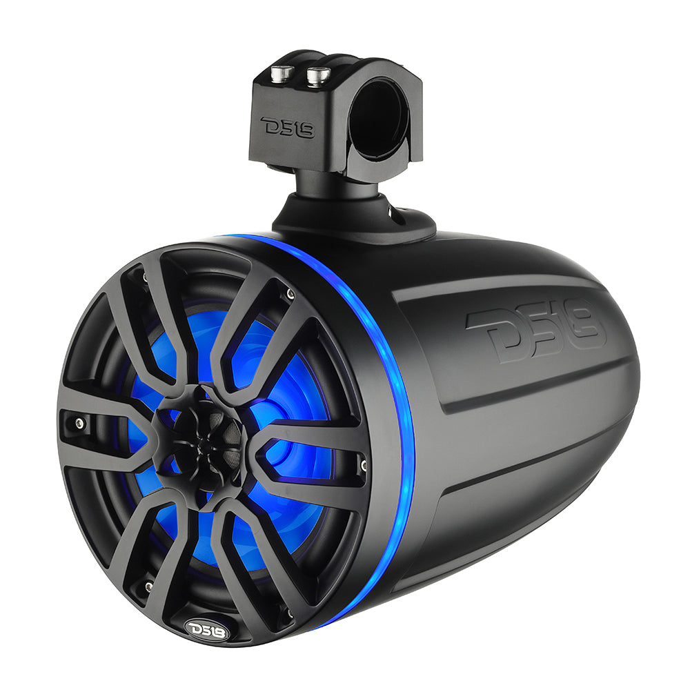 DS18 X Series HYDRO 65 Wakeboard Pod Tower Speaker wRGB LED Lights  300W  Matte Black