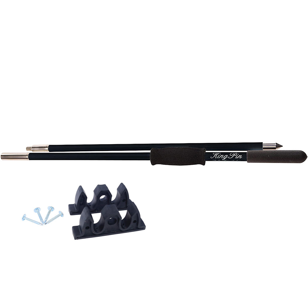 Panther 8 King Pin Anchor Pole  2Piece  Black
