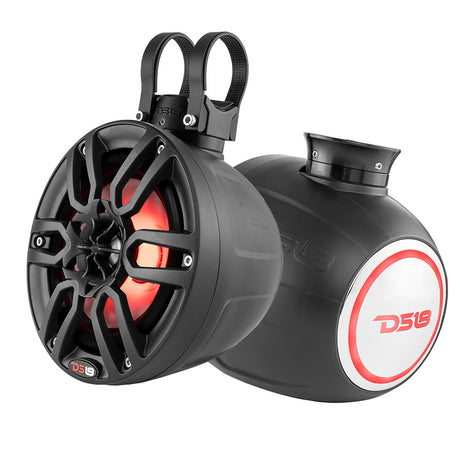 DS18 HYDRO 65 Compact Wakeboard Pod Tower wRGB Light  300W  Black