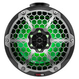 DS18 HYDRO 8 Compact Wakeboard Pod Tower wRGB Light  375W  Black Carbon Fiber