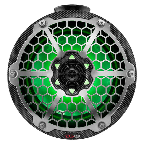 DS18 HYDRO 8 Compact Wakeboard Pod Tower wRGB Light  375W  Black Carbon Fiber