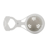 Camco ClampOn Rail Mounted Cup Holder  Large for Up to 2 Rail  White