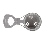 Camco ClampOn Rail Mounted Cup Holder  Large for Up to 2 Rail  Grey