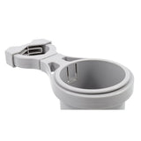 Camco ClampOn Rail Mounted Cup Holder  Small for Up to 114 Rail  Grey