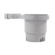 Camco ClampOn Rail Mounted Cup Holder  Small for Up to 114 Rail  Grey
