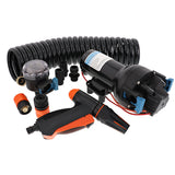 Jabsco HotShot HD6 Heavy Duty Washdown Pump w25 HoseCoil  12V  6 GPM  70 PSI
