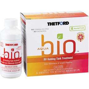Thetford AquaBio RV Holding Tank Treatment  Citrus Twist Scent  6Pack of 8oz Bottles