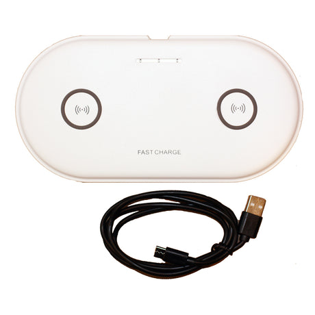 Lunasea Dual Qi Charge Pad  USB Powered Power Supply Not Included