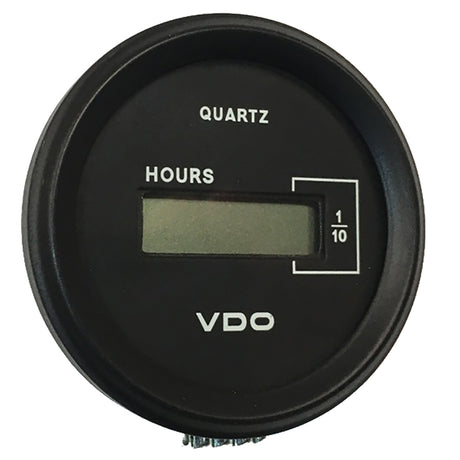 VDO Cockpit Marine 52mm 2116 LCD Hourmeter  Black DialChrome Bezel