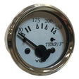 VDO Cockpit Marine 52MM 2116 Water Temp Gauge  0250F  White DialChrome Bezel