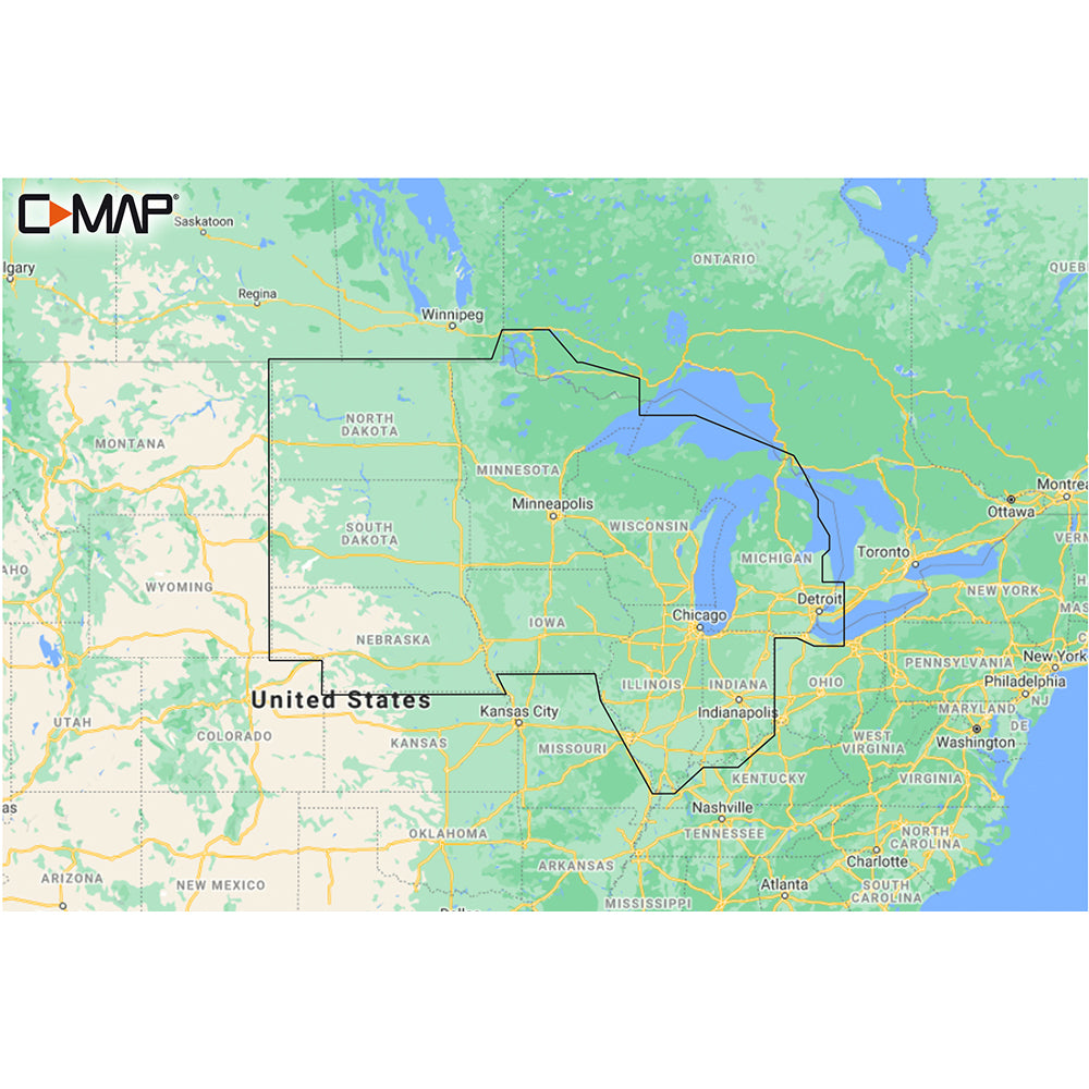 CMAP MNAY212MS US Lakes North Central REVEAL Inland Chart