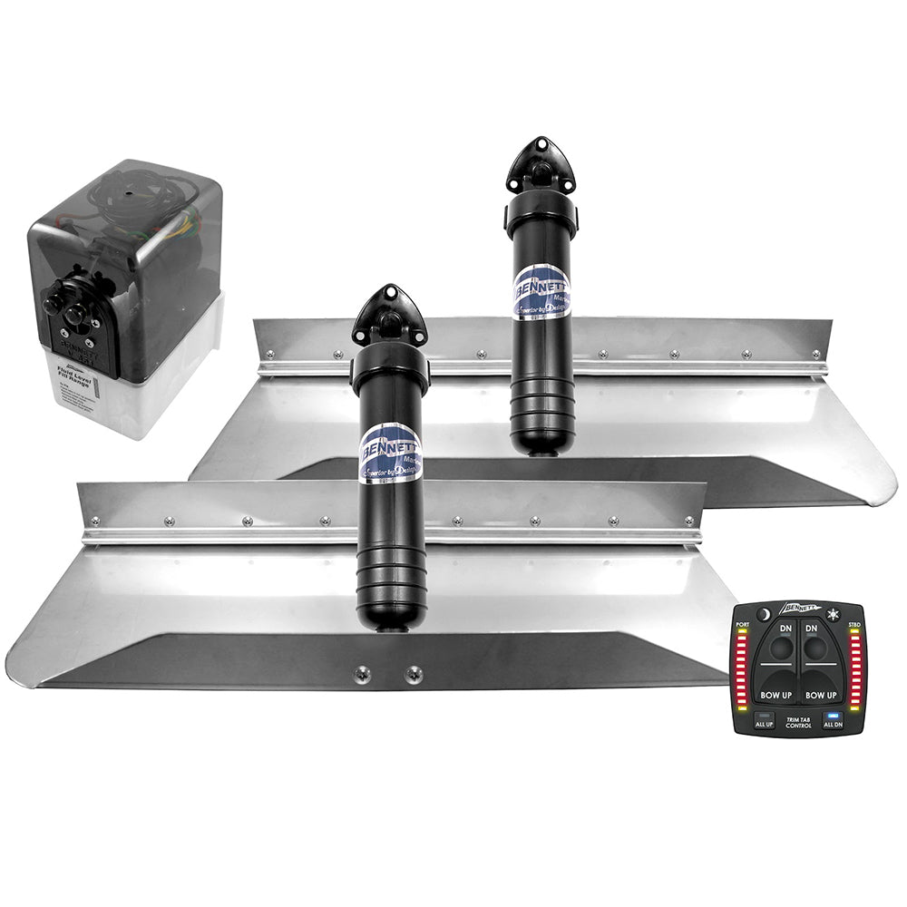 Bennett Marine 24x9 Hydraulic Trim Tab System wOne Box Indication