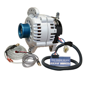 Balmar Alternator 100 AMP Kit 12V 315 Dual Foot Saddle J10 Pulley Regulator  Temp Sensor