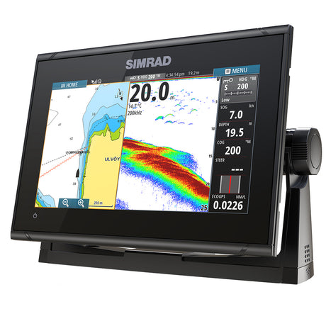Simrad GO9 XSE ChartplotterFishfinder wCMAP Discover Chart  No Transducer