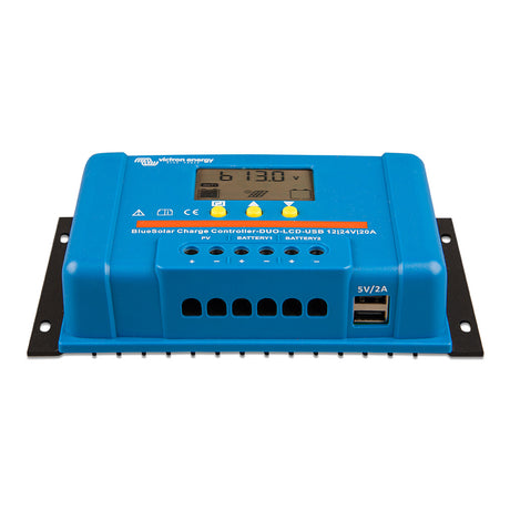 Victron BlueSolar PWM Charge Controller DUO LCD  USB Charge Control  1224VDC  20A