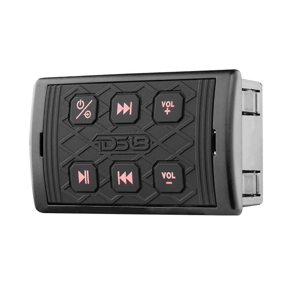 DS18 Marine Waterproof Bluetooth Streaming Audio Receiver Square Controller  fAndroid  iPhone
