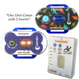 Lunasea ChildPet Safety Water Activated Strobe Light wRF Transmitter  Portable AudioVisual Receiver  Blue Case