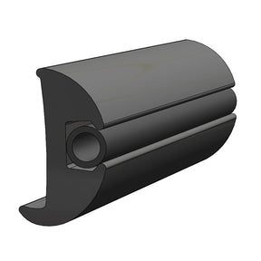 TACO Flexible Vinyl Black Rub Rail 1116 x 178 50L