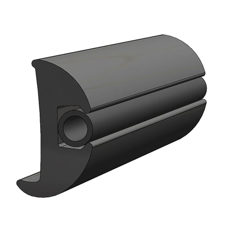 TACO Flexible Vinyl Black Rub Rail 1116 x 178 50L