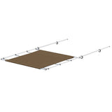 SureShade PTX Power Shade  51 Wide  Stainless Steel  Toast