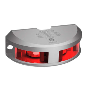 Lopolight Series 200016  Navigation Light  2NM  Vertical Mount  Red  Silver Housing