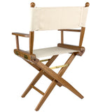 Whitecap Directors Chair wNatural Seat Covers  Teak