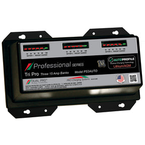 Dual Pro PS3 Auto 15A  3Bank LithiumAGM Battery Charger
