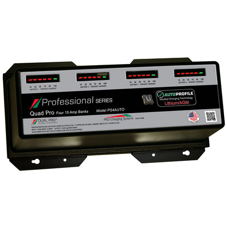 Dual Pro PS4 Auto 15A  4Bank LithiumAGM Battery Charger