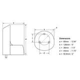 Hella Marine NaviLED PRO Deck Mount Adapter  White