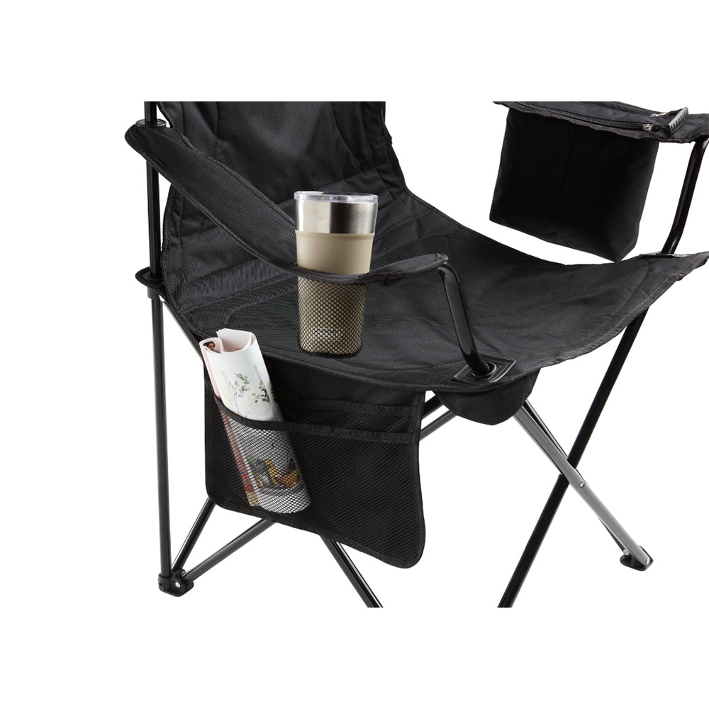 Coleman Cooler Quad Chair  Black