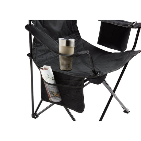 Coleman Cooler Quad Chair  Black