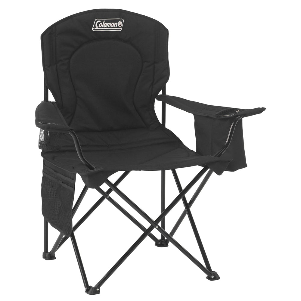 Coleman Cooler Quad Chair  Black
