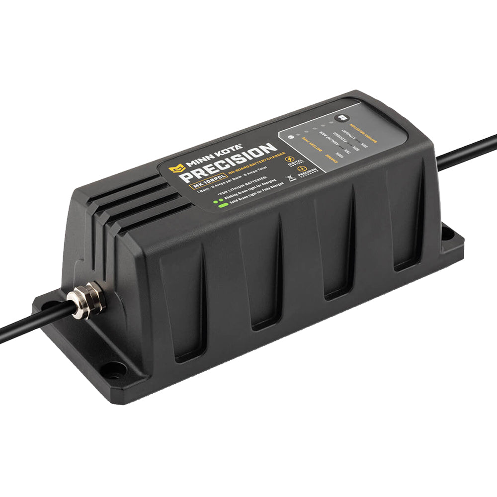 Minn Kota OnBoard Precision Charger MK106 PCL 1 Bank x 6 AMP LI Optimized Charger
