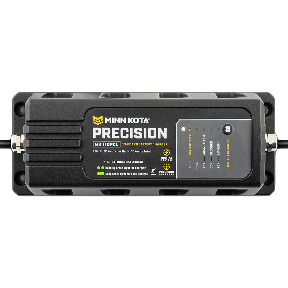 Minn Kota OnBoard Precision Charger MK110 PCL 1 Bank x 10 AMP LI Optimized Charger