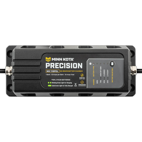 Minn Kota OnBoard Precision Charger MK110 PCL 1 Bank x 10 AMP LI Optimized Charger