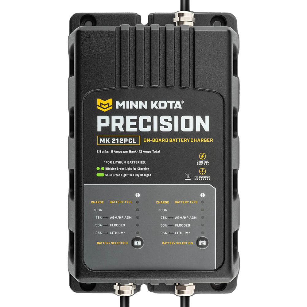 Minn Kota OnBoard Precision Charger MK212 PCL 2 Bank x 6 AMP LI Optimized Charger