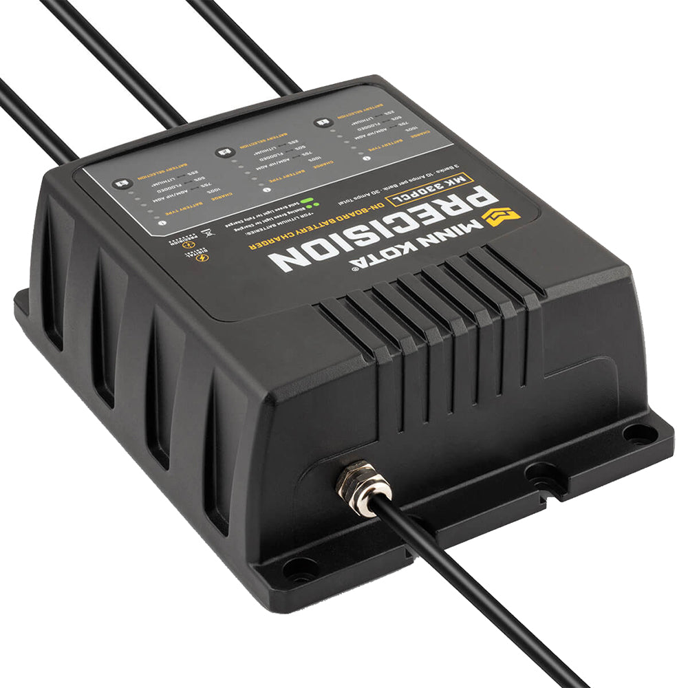 Minn Kota OnBoard Precision Charger MK330 PCL 3 Bank x 10 AMP LI Optimized Charger