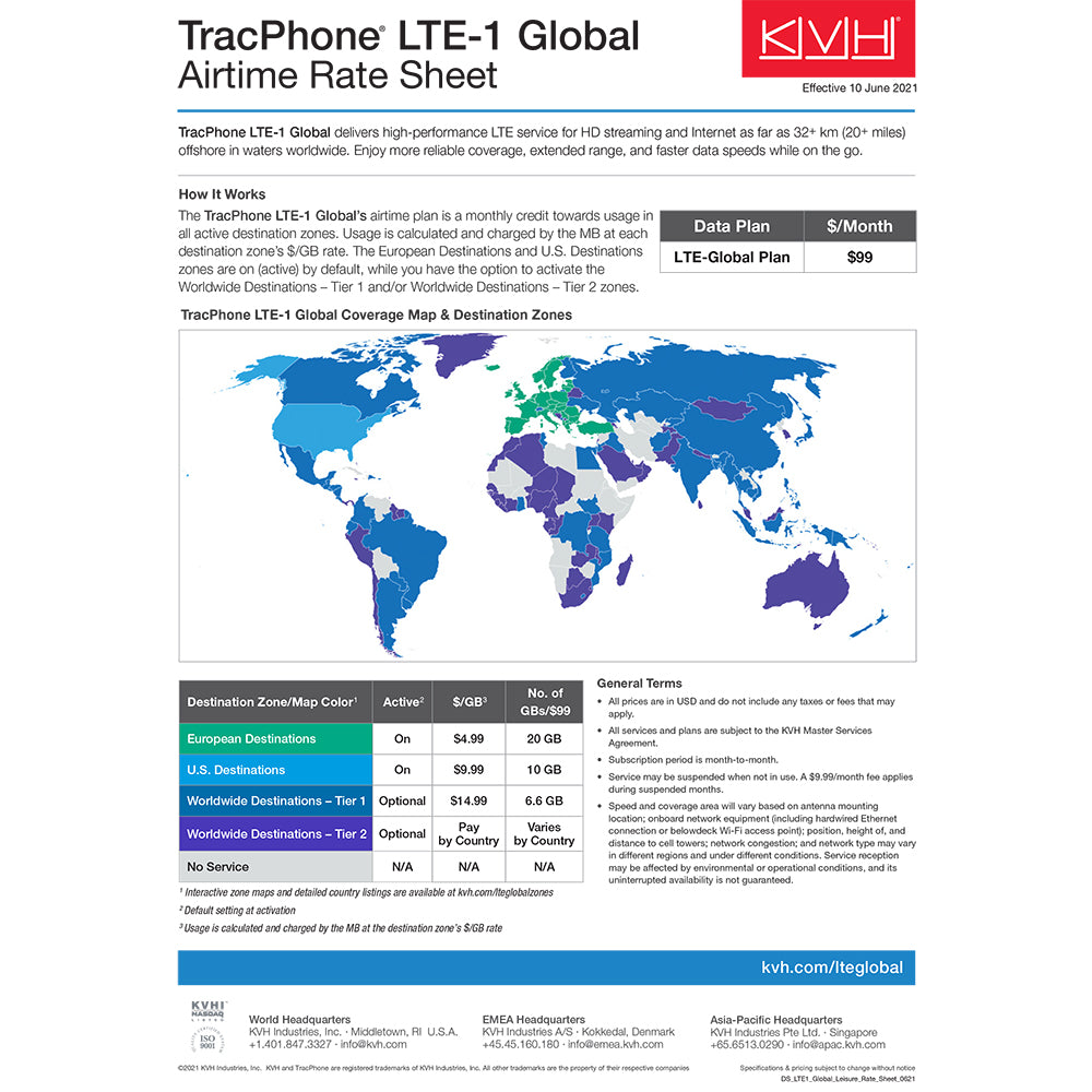 KVH TracPhone LTE1 Global