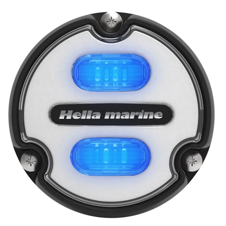 Hella Marine Apelo A1 Blue White Underwater Light  1800 Lumens  Black Housing  White Lens
