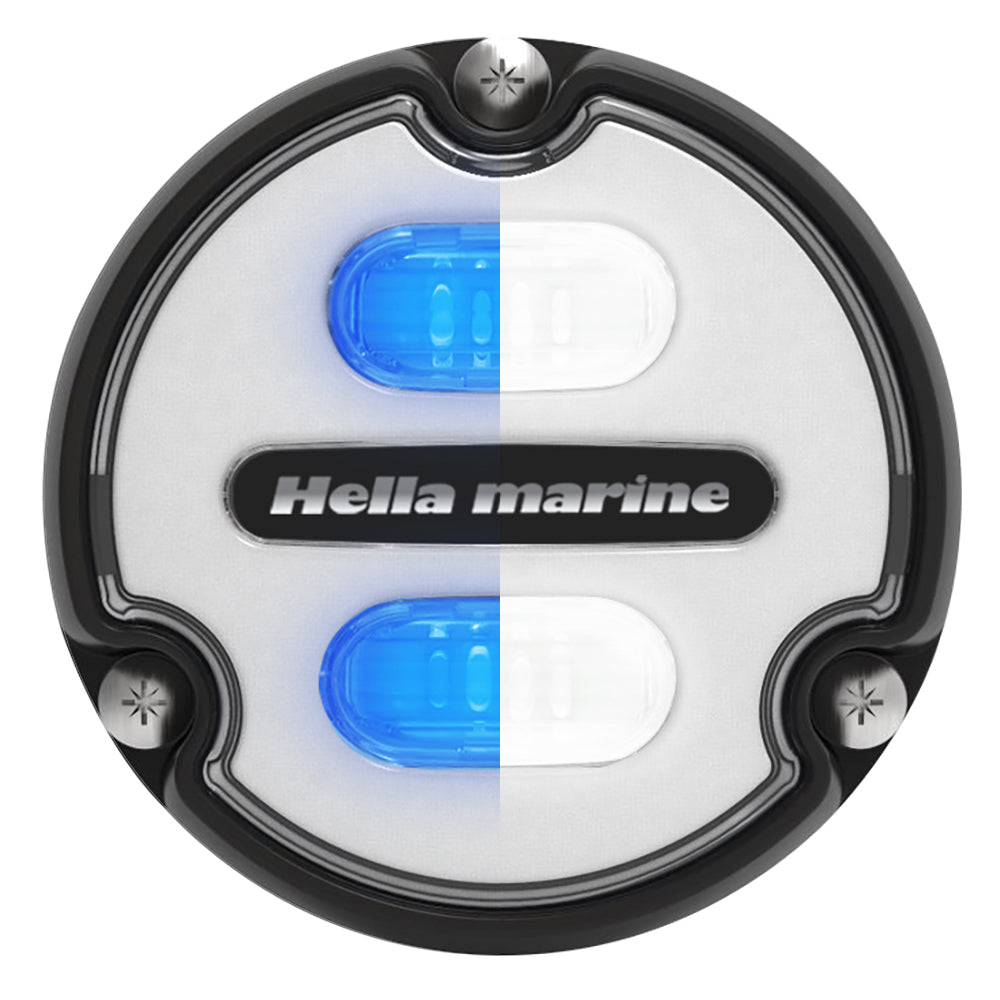 Hella Marine Apelo A1 Blue White Underwater Light  1800 Lumens  Black Housing  White Lens