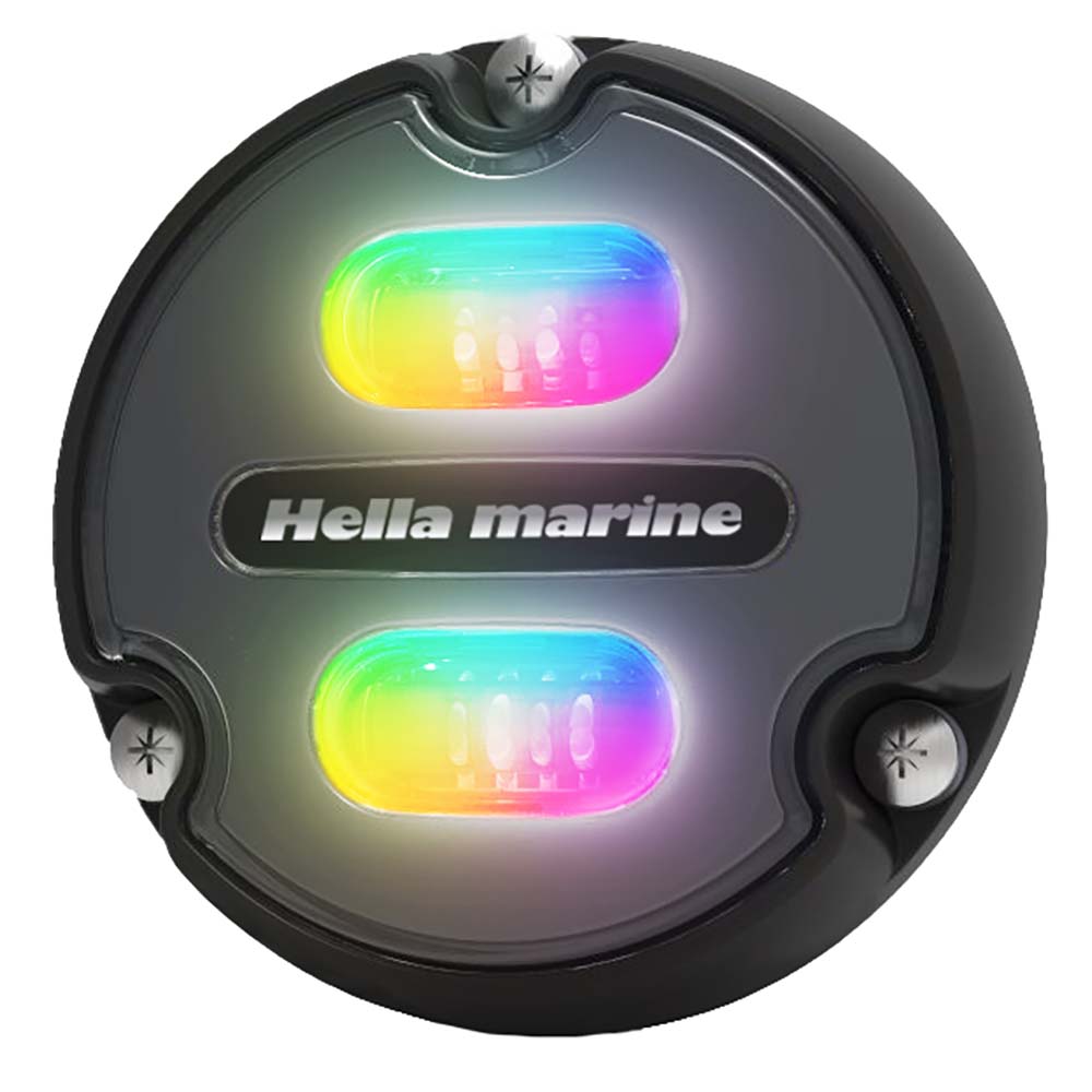 Hella Marine Apelo A1 RGB Underwater Light  1800 Lumens  Black Housing  Charcoal Lens
