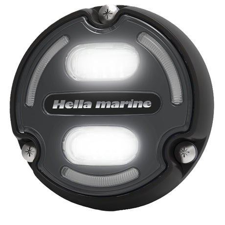 Hella Marine Apelo A2 Blue White Underwater Light  3000 Lumens  Black Housing  Charcoal Lens wEdge Light