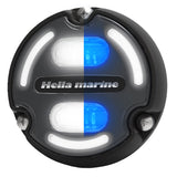Hella Marine Apelo A2 Blue White Underwater Light  3000 Lumens  Black Housing  Charcoal Lens wEdge Light