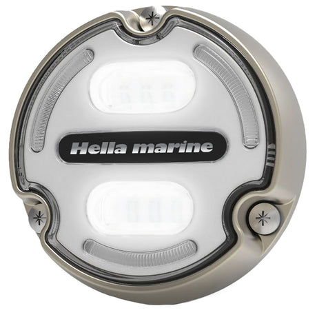 Hella Marine Apelo A2 Blue White Underwater Light  3000 Lumens  Bronze Housing  White Lens wEdge Light