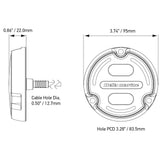 Hella Marine Apelo A2 RGB Underwater Light  3000 Lumens  Bronze Housing  White Lens wEdge Light