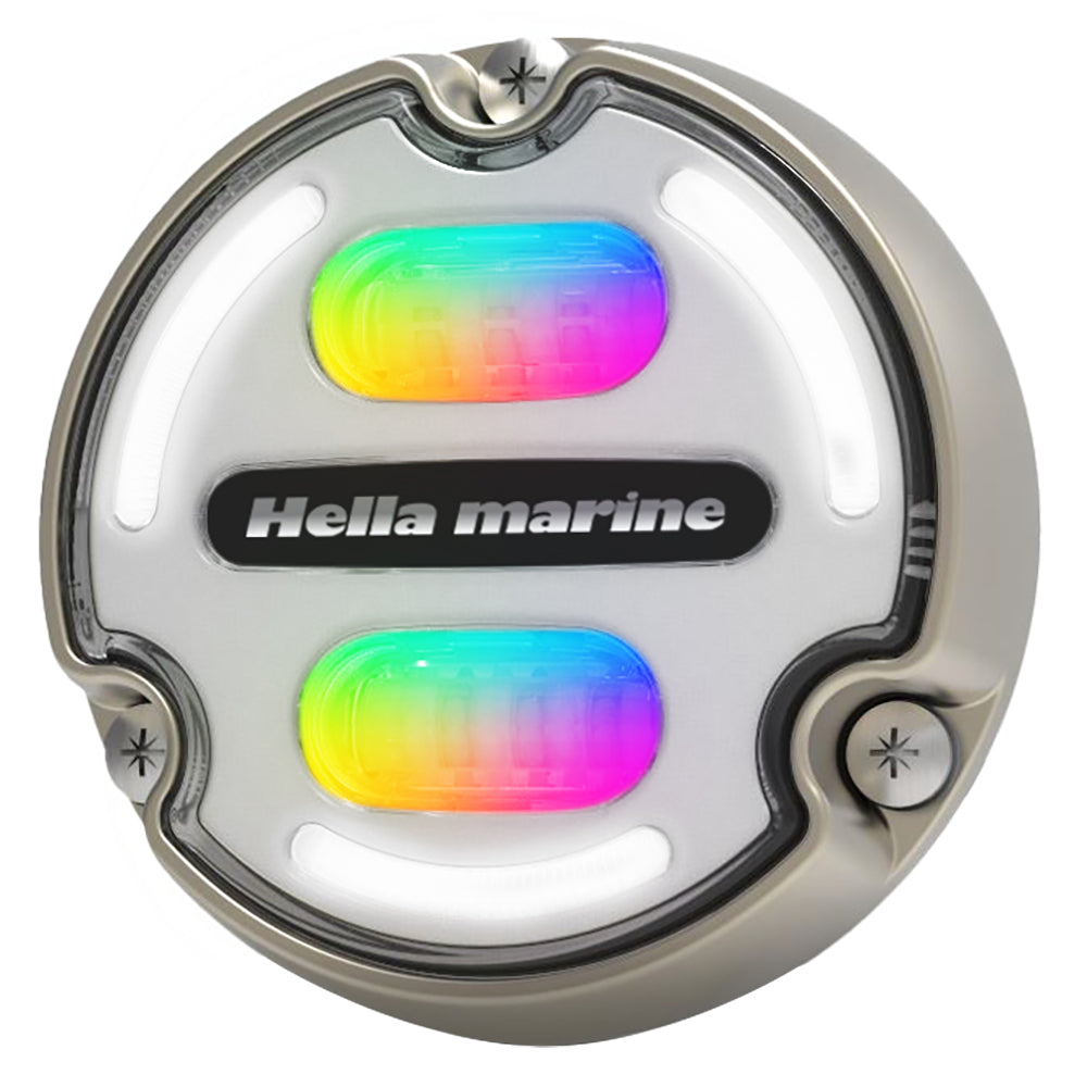 Hella Marine Apelo A2 RGB Underwater Light  3000 Lumens  Bronze Housing  White Lens wEdge Light